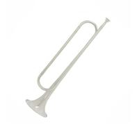 Tromba Retrò In Sib Piatta Strumento Musicale In Ottone Corno Per Giovani Per Orchestra Scolastica(Silver)