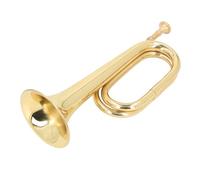 Tromba Spagnola in Ottone Chiave in Do Tromba da Cavalleria con Costruzione in Ottone Ispessito Finitura Laccata Oro Design Ergonomico Elegante Ideale per Principianti Banda Orches