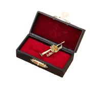 Tromba spilla, per spillo a forma di strumento musicale in miniatura Spilla squisita mini con clip di abiti per uomo e donna decorazione ornamento