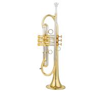 Tromba Standard Bb Set Per Principianti Produzione Professionale Tromba In Sib Tune Ottone Placcato Oro Strumenti Musicali Professionali Con Custodia(Gold)