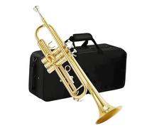 Tromba Standard Bb Set Per Principianti Set Di Trombe Dorate Standard In Sib Tromba In Ottone Per Principianti Con Custodia Rigida 7C Accessori Per Guanti Per Cerbottana