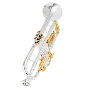 Tromba Standard Bb Set Per Principianti Strumento A Tromba Bicolore Placcato In Argento Tromba A Tre Toni In Si Bemolle Per Principianti Per Suonare Professionalmente(A)