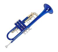 Tromba Standard Bb Set Per Principianti Strumento In Ottone Tromba Si Bemolle Tromba A Tre Toni Strumento Per Principianti Professionale Per Esibizioni(Blue)