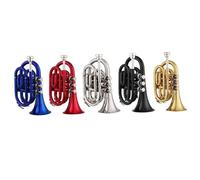 Tromba Standard Bellissimo Aspetto Mini Pocket Trumpet Sib Flat Strumento A Fiato In Ottone Con Guanti Custodia Per Il Trasporto