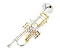 Tromba Standard TR-197GS Sib Tromba Piccola Argento Chiave Dorata Strumenti Musicali Professionali Con Custodia