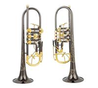 Tromba Standard Tromba In Sib Valvola Rotativa Tipo B Chiave Piatta In Ottone Chiave Tromba Professionale Strumenti Musicali Nichel Nero Oro