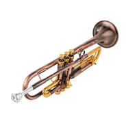 Tromba Standard Tromba Piccola In Sib Strumenti Musicali Professionali Con Chiave Dorata In Bronzo Rosso Con Custodia