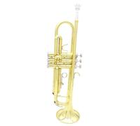 Tromba Standard Tromba Sib Si Bemolle Strumento In Ottone Trompete Con Custodia Cinghia Accessori Per Strumenti Musicali(Gold)
