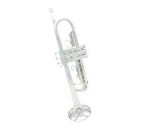 Tromba Standard Tromba Strumento Musicale Sib Si Bemolle Ottone Bella Con Guanti Strumenti In Ottone(Silver)