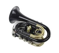 Tromba Standard Tromba Tascabile In Sib Si Bemolle Strumento A Tromba Palmare Con Custodia Rigida Panno E Guanti Lacca Nera Con