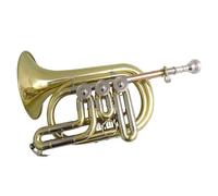 Tromba Strumenti Musicali A Cornetta Rotante In Sib Tromba A Cornetta In Ottone Giallo Con Custodia