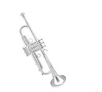 Tromba Strumento Fascia Da Esame Professionale In Si Bemolle Placcata In Argento Che Suona Uno Strumento A Tromba Universale