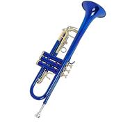 Tromba Strumento Strumento In Ottone Tromba Giù B-melodia Corpo In Ottone Chiave Dorata I Principianti Suonano La Tromba (Color : Blue)