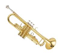Tromba Studente Tromba Sib Si Bemolle Ottone Trompeta Squisita Durevole Trompeta Strumento Musicale Bellissimo Suono(Gold)