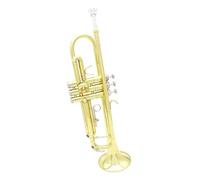 tromba Trompeta Professionale In Ottone B Flat Trompeta Con Corpo In Ottone Con Custodia E Guanti Per Boccaglio(Color:Gold)