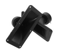 Tromba Tweeter Rettangolare 2 Pezzi, 18,6x10,8x8cm, PP | Retrofitting Facile, Profilo Compatto, per Pannelli Porta Auto, Dj e Impianti Touring Audio