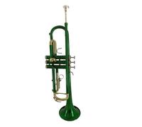 Tromba Verde Tromba In Ottone Con Chiave Dorata Colorata Tromba In Si Bemolle Con Accessori Per Bocchino Per Tromba 7C
