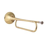 Trombe B BUGLE FLAT Chiamata Tromba Materiale In Ottone Con Bocchino Per Bandiera Per La Scuola Banda Cavalleria Principiante Orchestra Militare strumento a tromba