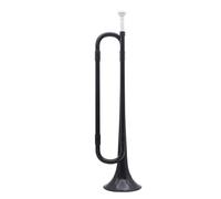 Trombe B Plat Flat Bugle Cavallery Tromba Plastica Con Bocchino Per Studente Della Banda strumento a tromba (Color : Black)