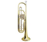 Trombe Bass Trumpet B-Flat Tre Tasti Piatti Valvola Rotante Valvola Laccata In Oro strumento a tromba