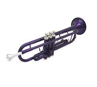 Trombe BB B Tromba Piana Placcata In Argento Squisita Squisita Con Bocchino Pennello Per Spazzola Guanti Guanti strumento a tromba