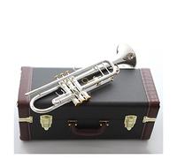 Trombe BB Tromba Silver Plated Gold Keys Strumenti Musicali Profesional Trombe Accessori Per Bocchino Con Custodia strumento a tromba