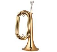 Trombe Brass Bugle Call Chiamata Plated Plated Tromba Cavalry Corno Con Bookpiece Borsa Per Il Trasporto Strumento Musicale Per Principianti Play strumento a tromba
