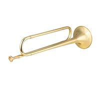 Trombe Brass Bugle Call Gold-placcato Tromba Plated Cavalry Horn Con Strumento Musicale Del Boccaglio Per Principianti Banda Scolastica strumento a tromba