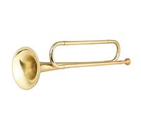 Trombe Brass Bugle Call Gold-placcato Tromba Plated Cavalry Horn Con Strumento Musicale Del Boccaglio Per Principianti Banda Scolastica strumento a tromba