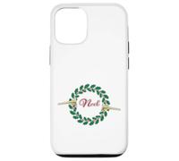 Trombe che annunciano Noel: Merry Christmas Wreath Custodia per iPhone 12/12 Pro