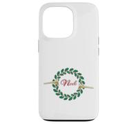 Trombe che annunciano Noel: Merry Christmas Wreath Custodia per iPhone 13 Pro