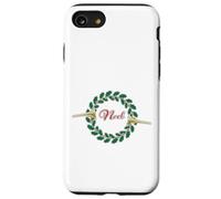 Trombe che annunciano Noel: Merry Christmas Wreath Custodia per iPhone SE (2020) / 7/8