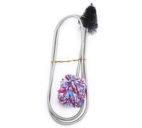 Trombe Cornette Bore Snake Brush Spazzola Flessibile U-Bend Bocchino Cleaner Strumenti Musicali Strumento di Pulizia per la Pulizia