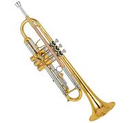 Trombe Lacca Dorata Tromba Campana In Ottone Pipa Girevole In Cupronichel Tono Sib strumento a tromba