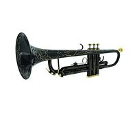 Trombe Professionale BB Tromba Black Nickel Placcato In Oro Giallo Instrumenti In Ottone Giallo BB Trumpete strumento a tromba