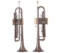 Trombe Professionale BB Tromba Nero Nickel Placcato In Oro Giallo In Ottone strumento a tromba