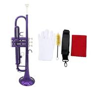 Trombe Squisita Tromba BB B Tromba Piatta Brass Con Bocchino Pennello Per La Spazzola Guanti Di Stoffa Strumenti In Ottone strumento a tromba (Color : Purple)