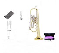 Trombe Strumento Musicale Tromba B Flat Tre-Tone Tre Tasti Piatti Valvola Rotante A Tre Tasti strumento a tromba