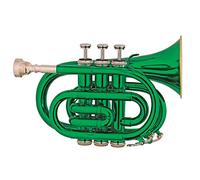 Trombe Tanuba Tascabile Tone BB Di Colore Verde strumento a tromba