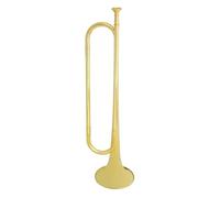 Trombe Tromba A Tromba Piatta In Sib Retrò Con Bocchino Strumento Musicale In Ottone Corno Per Banda Scolastica Cavalleria Militare (Color : Golden)