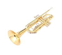 Trombe Tromba BB B Brass Brass Plat Plat Gold-verniciato Squisito Resistente Strumento Musicale Con Guanti Del Boccaglio strumento a tromba