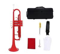 Trombe Tromba Bb B Flat Trompeta Strumento Professionale In Ottone strumento a tromba (Color : Crimson)
