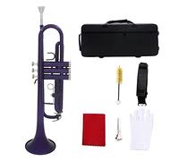 Trombe Tromba Bb B Flat Trompeta Strumento Professionale In Ottone strumento a tromba (Color : Purple)