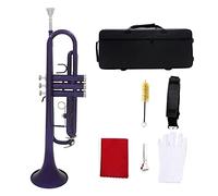 Trombe Tromba BB B Strumento In Ottone Piatto Con Coccolare Strap Bocchino Accessori Per Strumenti Musicali strumento a tromba (Color : Purple)