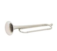 Trombe Tromba Brass Brass Strument School Band Cavalry Beginner Military Orchestra Bugle strumento a tromba (Color : Silver)