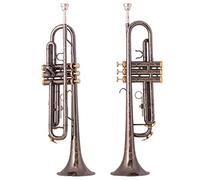 Trombe Tromba In Nichel Nero Tromba Standard B Piatta Per Studenti Principianti Tromba In Sib Intermedio Con Custodia Guanti Bocchino 7C strumento a tromba