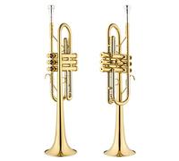 Trombe Tromba In Oro Laccato C-flat strumento a tromba