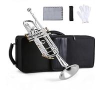 Trombe Tromba In Sib Professionale Materiale In Ottone Superficie Placcata Argento Bellissimi Bottoni A Conchiglia Strumento A Fiato strumento a tromba