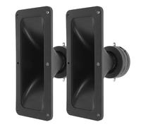 Trombe Tweeter Rettangolari 2 Pezzi PP 100 , 75-150 W | Design Compatto, Retrofitting Facile, Risposta 2, 2K-27KHz, Foro 66x165 MM, Nero