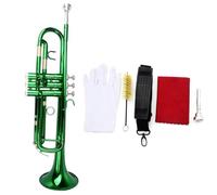 Trombette Guanti Per Tromba In Ottone Squisiti In Sib Si Bemolle Standard Professionale Piccoli E Resistenti(Green)